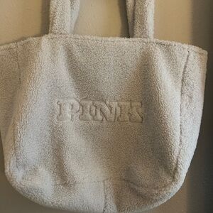 PINK Victoria's Secret Cream Tote Bag